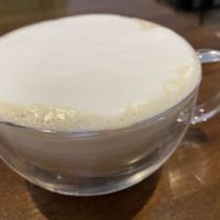 Cafe latte at Veganday Cuisine in Taichung