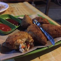 The best tofu. Crispy tofu - stuffed, crumbed and fried. Melts in the mouth.  at ZZZ Warung Local Food in 