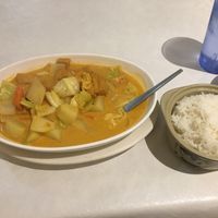 Vegan Yellow Curry at Bangkok House in Ridgecrest