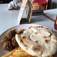 Falafel savoury plate at You and I in Pokhara