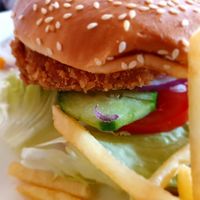 Vegan Burger at Blauer Engel in Ludwigsburg