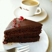 Vegan cake and coffee, Pas Beta at Pas Beta in Klaipeda