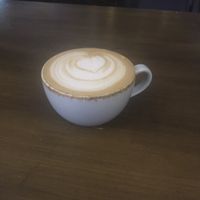 Flat white made with oat milk!  at The Wild Trapeze in Newcastle Upon Tyne