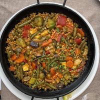 Vegan paella  at Belin Restaurante in Gran Canaria