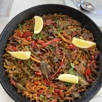 Vegetable paella  at Belin Restaurante in Gran Canaria