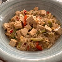 Wok de tofu  at Belin Restaurante in Gran Canaria