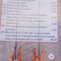 Serves foie grass, July 2019 at Belin Restaurante in Gran Canaria