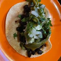 Tacos De Frijoles (Black Beans)  at Bodega Underground in Melbourne