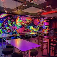 Inside stage area  at Nice Guys Pizza and Beer in Cape Coral