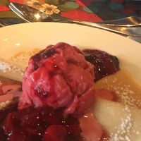 Vegan gluten free crepes at Kate's Berry Farm in Swansea