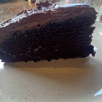 Vegan chocolate cake  at The Green Place in Puerto Vallarta