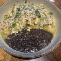 Traditional chilaquiles!  Delicious!  at The Green Place in Puerto Vallarta