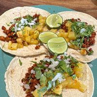 The portions got smaller 👎🏼 more pineapple and a lot less "meat”  at The Green Place in Puerto Vallarta