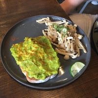 Avocado on Toast with Cayenne and extra Seasonal Mushrooms  at Lifted Coffee & Brunch in Hanoi