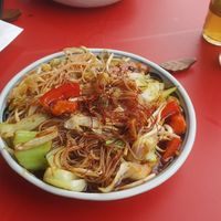 "Post aus Guangzhou" with Tofu and rice noodles - very tasty at miss mai in Dortmund