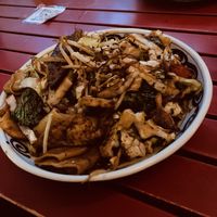 Noodles with black bean sauce, vegetables and tofu  at miss mai in Dortmund