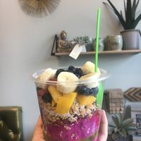 Pitaya smoothie bowl   at Organic Junkie in Corona