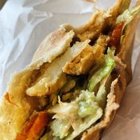 Tofu Madagaskar Sandwich  at Nil - Grünbergerstr. in Berlin