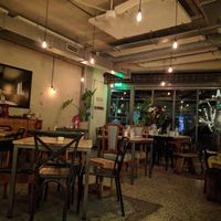 Interior dining room at Dot Restaurant in Nicosia