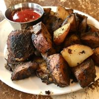 Some of the best home fries you’ll ever eat  at Iron Roost in Ballston Spa