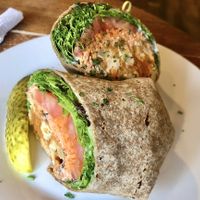 Buffalo cauliflower wrap  at Iron Roost in Ballston Spa