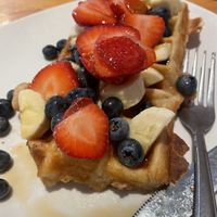 Vegan waffle  at Iron Roost in Ballston Spa