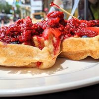 Very Berry waffle at Iron Roost in Ballston Spa