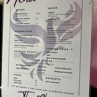 Menu   at Phoenix Plant Based Eatery in Prescot