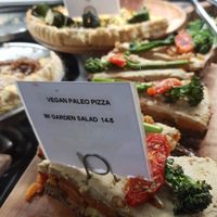 Paleo pizza at Vanilla Food in Noosaville