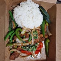 Hell fire "chicken" at Samata Vegan House in Hollywood