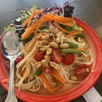 Papaya salad  at Samata Vegan House in Hollywood