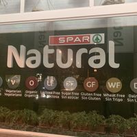 Sign outsidee  at Natural Spar in Gran Canaria