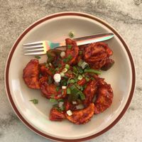 Chilli Momos at Kopan Canteen in Kathmandu