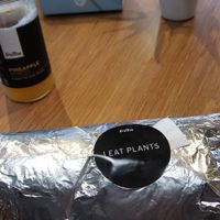 Southwest Wrap, so much food! And pineapple Express juice so good! at Fruitive - Colley Ave in Norfolk