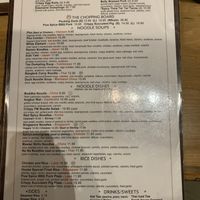 Menu - May 2019 at Flying Monk Noodle Bar in Savannah