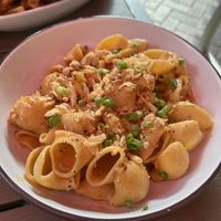 Homestyle vegan Mac  at The Fairmount Cocktail Bar in Cleveland Heights