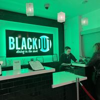 Pay and view menu at the end   at BLACKOUT Dining in the Dark in Las Vegas