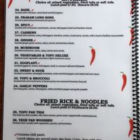 Menu page 3 at Bangkok Garden in Sacramento