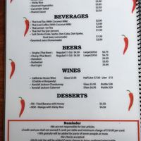 Menu page 5 at Bangkok Garden in Sacramento