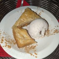 Baklava and vegan vanilla ice cream at Addis in Cape in Cape Town