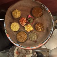 Main courses for vegan tasting menu  at Addis in Cape in Cape Town