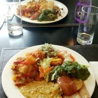 all Vegan buffet for £8.50 between 12-2pm at Kalpna in Edinburgh