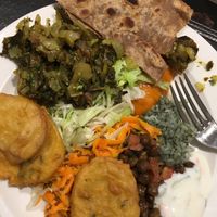 Lunch buffet starters yum! at Kalpna in Edinburgh