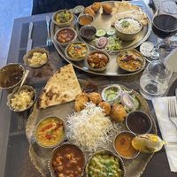 2 types of vegan Thalis  at Kalpna in Edinburgh