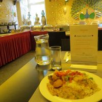 Almost all vegan lunch Buffet! I ate sooo much! Very tasty. :D at Kalpna in Edinburgh