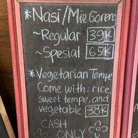 Vegetarian tempeh at Laba Laba Warung at Laba Laba in Ubud