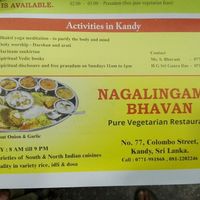 Pure Vegetarian but most of the things are vegan anyway, just ask the owners. Its a lovely family business. at Nagalingam's Bhavan in Kandy