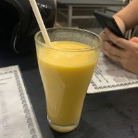 Mango shake with coconut milk at Nagalingam's Bhavan in Kandy