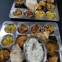 Indian thali at Nagalingam's Bhavan in Kandy