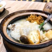 Mushroom claypot porridge at Green Signature - Yishun in North Singapore